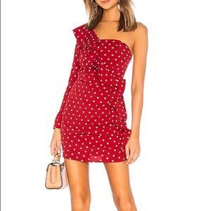 About Us Rino Dress in Red Polka Dot XXS